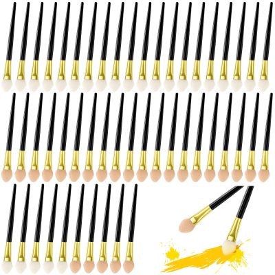 ADWYOBB Sponge Paint Brush-Eyeshadow Applicators,Suitable For Small Brush Tools For Art Painting,Essential For Eye Makeup,Can Be Reused (50pc)