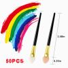 ADWYOBB Sponge Paint Brush-Eyeshadow Applicators,Suitable For Small Brush Tools For Art Painting,Essential For Eye Makeup,Can Be Reused (50pc) view 2