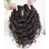 13x14cm Fluffy Curly Human Hair for Woman Cover White Hair Short Natural Hair (Dark brown,French bangs 14inch) view 1