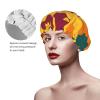 Sri Lanka Flag Hair Cap For Shower, Waterproof Hair Shower Caps For Long Hair, Non-Slip Cute Shower Cap view 4