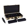 Barber Tote Bag, Hair Stylist Travel Supplies Box Professional Salon Scissors Holder Organizer Box Lock, with Handle and Safety Lock Suitable for Hair Stylist Makeup Artist (Black and gold) view 4