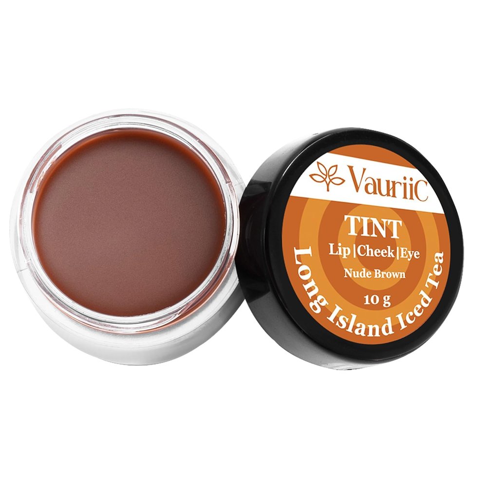 Generic VIVA Beauty Lip, Cheek and Eyeshadow Tint with Goodness of Vitamin E and Olive Oil | Natural Flushing Glow | Long Lasting Nourishment | SLS & Paraben Free | Shade Nude Brown | 10Gm