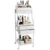 HapiRm Floor Makeup Organizer Storage - Vanity Skincare Make Up Organizers and Storage with Drawers, Cosmetics Display Cases Holder for Skin Care Nail Polish Perfume Makeup Brush view 1