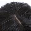 12inch Natural Forehead Cover Gray Hair for Hair Loss Human Hair for Woman Clip In Hair Toppers (Natural black,wave) view 2