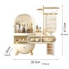 Makeup Box Large Capacity Dressing Case Makeup Organizer, Cosmetic Storage Organizer with Drawers, Cabinet,Brush and Lipsticks Holder, Jewelry Rack, Makeup Display Case, for Makeup room, Vanity Counte view 2