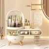 Makeup Box Large Capacity Dressing Case Makeup Organizer, Cosmetic Storage Organizer with Drawers, Cabinet,Brush and Lipsticks Holder, Jewelry Rack, Makeup Display Case, for Makeup room, Vanity Counte view 3