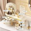 Makeup Box Large Capacity Dressing Case Makeup Organizer, Cosmetic Storage Organizer with Drawers, Cabinet,Brush and Lipsticks Holder, Jewelry Rack, Makeup Display Case, for Makeup room, Vanity Counte view 4