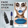 QIUFSSE Blue Face Paint Stick Professional Eye Black Baseball Softballs Football,Blue Body Painting for Clown Halloween Zombie Vampire Skeleton Cosplay SFX MakeupBlue view 2