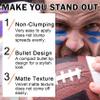 QIUFSSE Blue Face Paint Stick Professional Eye Black Baseball Softballs Football,Blue Body Painting for Clown Halloween Zombie Vampire Skeleton Cosplay SFX MakeupBlue view 3