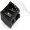 Eyebrow Eyeliner Pencil Sharpener, Dual Holes Eye Pencil Sharpener with Cover, Easy to Clean, Travel-Friendly Cosmetic Sharpener, Makeup Pencil Sharpener view 3