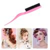 PLCPDM Bristle Comb Hair Teasing Brush Hairdressing Comb Natural Bristle Hair Combing Brush Comb, Black view 2