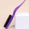 PLCPDM Bristle Comb Hair Teasing Brush Hairdressing Comb Natural Bristle Hair Combing Brush Comb, Black view 4