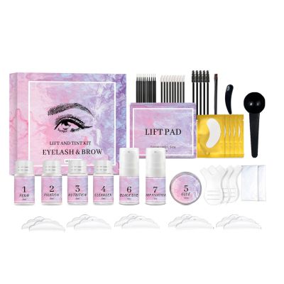 NAOLVE Lash Lift Kit, Eyebrow Lamination Kit, Eyelashes lift Kit, Eyelash Perm Kit, Brow Lamination Kit with Black, Lasts for 6-8 Weeks, for Beginners and Professional