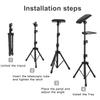 Tattoo Arm Rest Stand with Tray Tattoo Armrest Stand PU Leather Sponge Covers 50PCS Waterproof Square Tattoo Leg Rest Stand Foldable Sponge Pad Tripod with Adjustable Height and Tilt Arm Bar Pad view 4