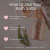 High On Love Bath Salts Refill - Pink Himalayan & Epsom Salt Blend with Soothing Vitamin E & Premium Hemp Seed Oil - Real Dried Rose, Lavender and Rosemary Inclusions (Rosemary Lavender) view 4