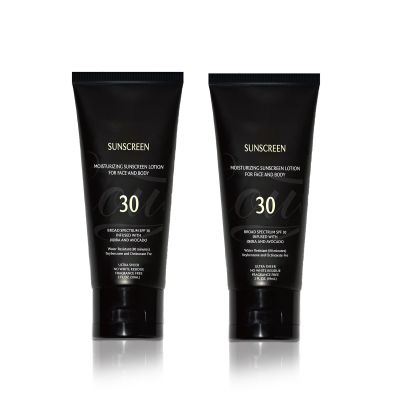 Face Sunscreen Black Girl, Sunscreen for black skin,Face & Body Moisturizing sunscreen for face SPF 30, Black Gir'l Sunscreen for black women kids,Sunscreen no white cast 2PCS
