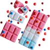 Bath Bomb Salt Fizzy Shape of Chocolate Bar (7.9 oz 225g), Shower Steamers, Cotton Candy & Rose Oil, Premium Quality, Natural Spa Bombs Bars, Gift for Her, Him, Kids Selfcare Gift view 1