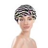 Spiral Optical Illusion Gif Hair Cap For Shower, Waterproof Hair Shower Caps For Long Hair, Non-Slip Cute Shower Cap view 3