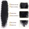 Clip in Hair Extensions Deep Wave Clip in Hair Extensions Real Human Hair 8Pcs Deep Wave Clip Ins Brazilian Remy Human Hair Thick to Ends with 18Clips Double Weft for Women Human Hair Extensions Clip( view 3