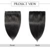 FURUIM2024M Clip in Hair Extensions One Piece Clip in Hair Extensions Real Human Hair 3/4 Full Head Thicker Hair Lace Net One Piece Hair Extensions with 5 Clips Human Hair Extensions Clip(24 Inches) view 2