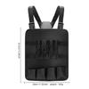 CGBARBER Leather Fashionable & Functional Chest Rig Bag for Barbers, Haircut Tools&Hairdresser scissor Shears Bag (Black) view 3