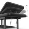 Heavy Duty Professional Stationary Massage Bed with Backrest - Wide Massage Table for Treatment, Physical Therapy, Spa & Facial Bed - Metal Frame, PU Leather (Segmented Structure) view 4
