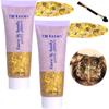 Body Glitter Face Glitter Gel: Singer Concerts Disco Festival Rave Accessories Face Glitter Makeup 100ml Chunky Sequins Mermaid Face Body Hair Glitter Gel (2 Gold) view 1
