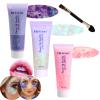 Body Glitter Face Glitter Gel: Singer Concerts Disco Festival Rave Accessories Face Glitter Makeup 150ml Chunky Sequins Mermaid Face Body Hair Glitter Gel (Purple&White&Light Pink) view 1