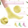 3 Pairs Aloe Moisturizing Socks for Dry Cracked Feet, Sleeping Fuzzy Non-Slip Lotion Socks for Women Men Spa, Foot Care for Repairing Softening Dry Cracked Heel view 4