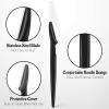 6 Pcs Black Eyebrow Razor, Face Razors Multipurpose, Facial Razors for Women Men, Eyebrow Trimmers Shaver with Protective Cover, Dermaplaning Tools for Face Body Use, Facial Hair Removal Tools view 3