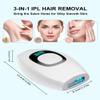 IIDEA IPL Hair Removal,Laser Hair Removal At-Home for Women Men, 999,999 Flashes Permanent Hair Removal Device on Facial Legs Arms Bikini Line, White view 3