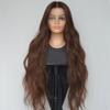 13x4 Auburn Brown Body Wave Lace Front Wigs Human Hair Chestnut Brown Colored Human Hair Wigs For Women HD Transparent Lace Frontal Wigs (13x4 lace front wig, 18 inch) view 4