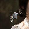 Cayyoomm blue enamel flower Hanfu hairpin Chinese ancient hairpin headwear classical hair pin Han element (Enamel Flower) view 4