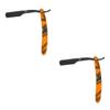 FOMIYES 2pcs Vintage Style Metal Shaving Razor Manual Razor for Men Grooming Kit Safe for Beard Sideburns Fine Hair Easy to Open Guard Travel-friendly view 1