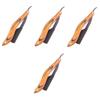 FOMIYES 4pcs Men Razor Shaving Beard Razor Folding Portable Wooden Handle Barbershop Quality view 1