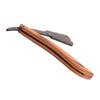 FOMIYES 4pcs Men Razor Shaving Beard Razor Folding Portable Wooden Handle Barbershop Quality view 3