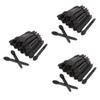 FOMIYES 150pcs Double-headed Eyeshadow Brush Sponge Applicators for Smooth Application Lightweight Makeup Tool for Travel Daily Use and Special Occasions Black view 1