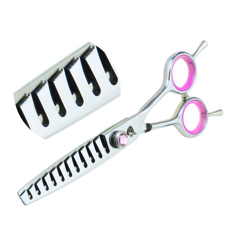 1 Piece 9cr13 Alloy 6" Hairdressing Scissors 11 Teeth Shark Toothed Scissors Pinking Thinning Shears Razor Edge Barber Shears