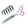 1 Piece 9cr13 Alloy 6" Hairdressing Scissors 11 Teeth Shark Toothed Scissors Pinking Thinning Shears Razor Edge Barber Shears view 1