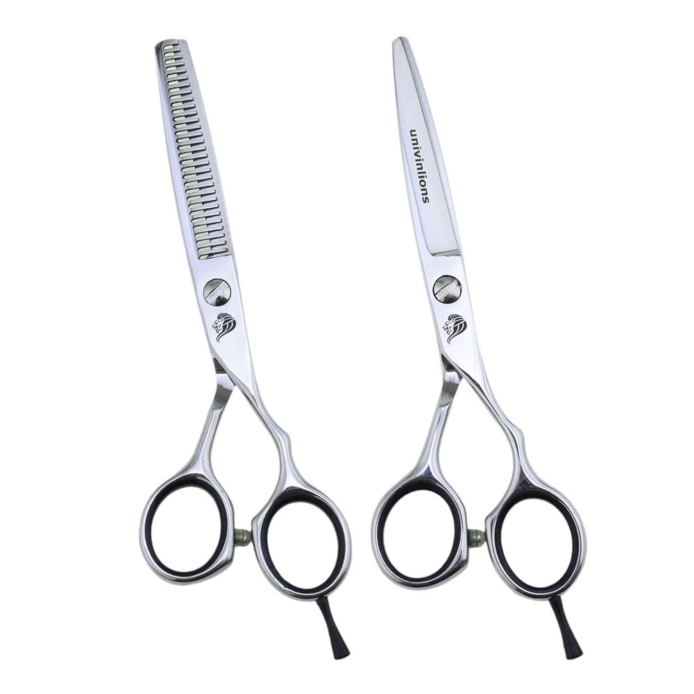 1pc/2pcs 440C 6" Hairdressing Scissors Professional Hair Scissor Thinning Barber Cutting Salon Shear Japan Pet Grooming Dog(Kit)