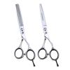1pc/2pcs 440C 6" Hairdressing Scissors Professional Hair Scissor Thinning Barber Cutting Salon Shear Japan Pet Grooming Dog(Kit) view 1