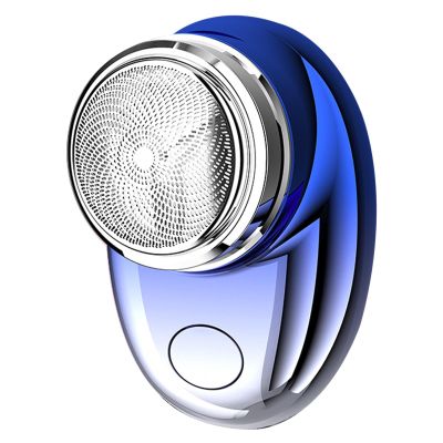 NinthAvenue Basics Electric Shaver - Portable Shaver | Waterproof Shaver Portable Electric Shaver | Rechargeable High Powerr Travel Portable Shaver | Pocket Size Shaver for Men, Suitable for Home, Travel, Blue