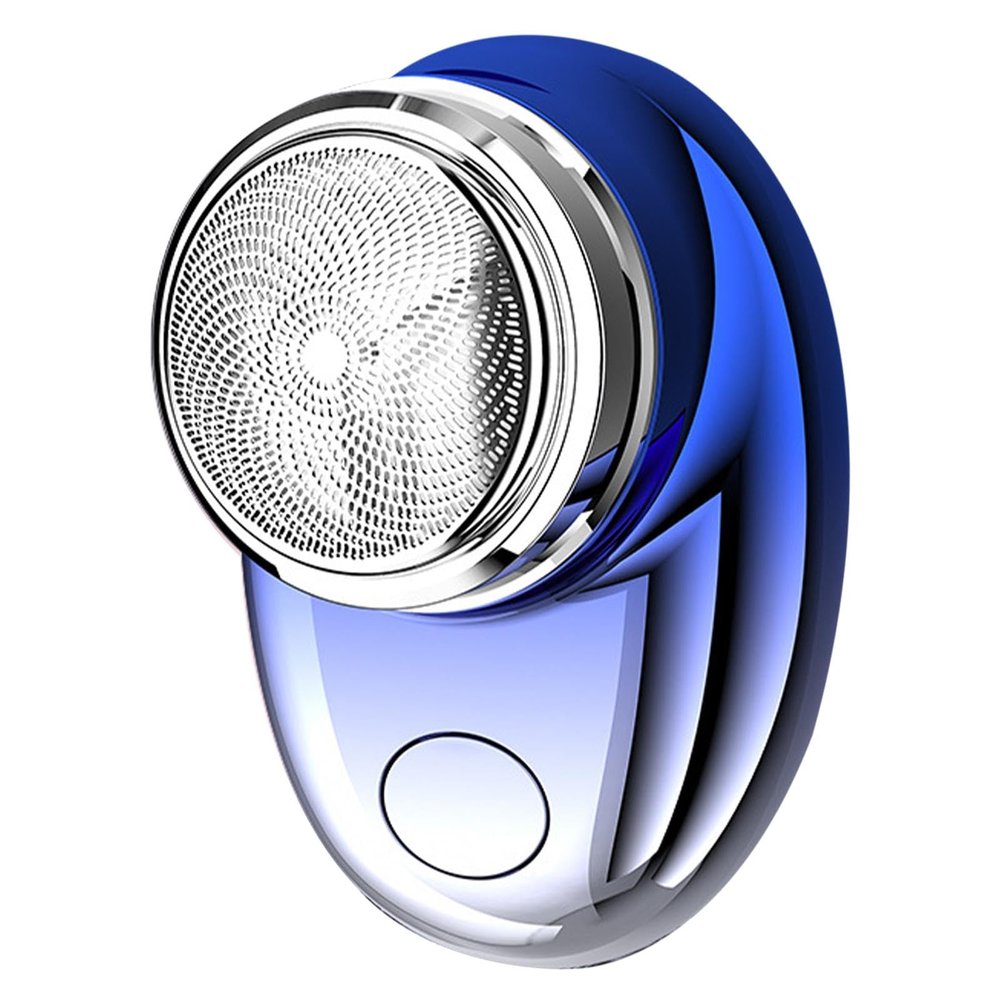 NinthAvenue Basics Electric Shaver - Portable Shaver | Waterproof Shaver Portable Electric Shaver | Rechargeable High Powerr Travel Portable Shaver | Pocket Size Shaver for Men, Suitable for Home, Travel, Blue