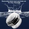 NinthAvenue Basics Electric Shaver - Portable Shaver | Waterproof Shaver Portable Electric Shaver | Rechargeable High Powerr Travel Portable Shaver | Pocket Size Shaver for Men, Suitable for Home, Travel, Black view 2