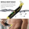 2024 New Full Body Washed Wet and Dry Shaver, Full Body Men's Electric Shaver Wash Wet and Dry Double Shave, Dry Wet Waterproof Mens Rotary Facial Shaver, Ergonomic Body Shaver (1PC) view 2