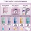 Tress Wellness Waxing Kit for Sensitive Skin  Safe for Face & Skin, Prep & Aftercare Spray, Easy to Use  At-Home Kit for Face, Bikini, Brazilian & Full Body - Digital Display, Misty Lilac view 3