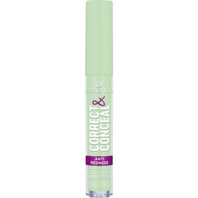 essence | Correct & Conceal Anti-Redness Concealer | Neutralizes Redness with Soothing Aloe Vera | Vegan & Cruelty-Free (100 | Green)
