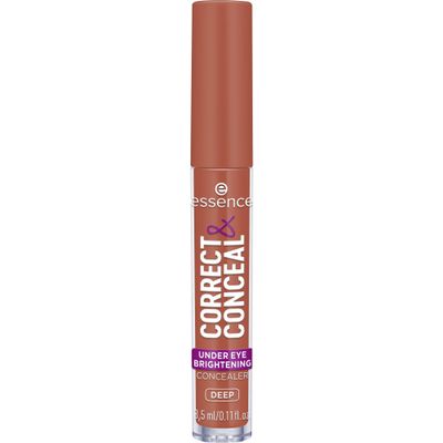 essence | Correct & Conceal Under Eye Brightening Concealer | Easy Application, Lightweight, Buildable, Infused with Aloe Vera | Vegan & Cruelty Free (40 | Deep)