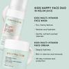 Evereden Kids Happy Face Duo Melon Juice and Lip Balm - Multi-Vitamin Kids Face Wash, Face Cream and Lip Balm Set - Clean & Vegan Skin Care for 3+ view 2