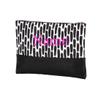 101 BEACH Personalized with Name Women's Fashion Print Cosmetic Makeup Accessory Zippered Pouch (CNIGHT - Black and White) view 1